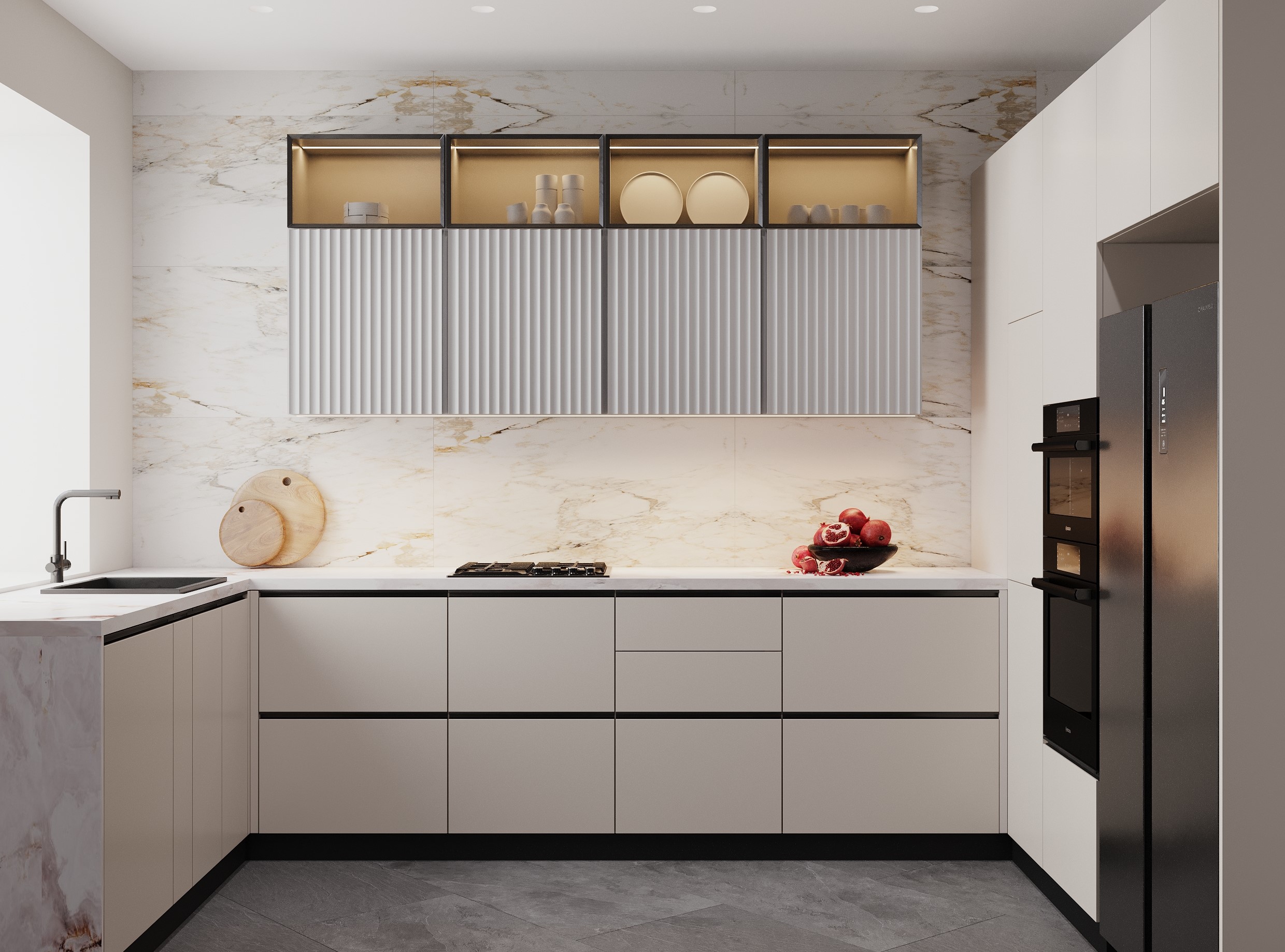 П-образная кухня: особенности и варианты дизайна | ШефКухни