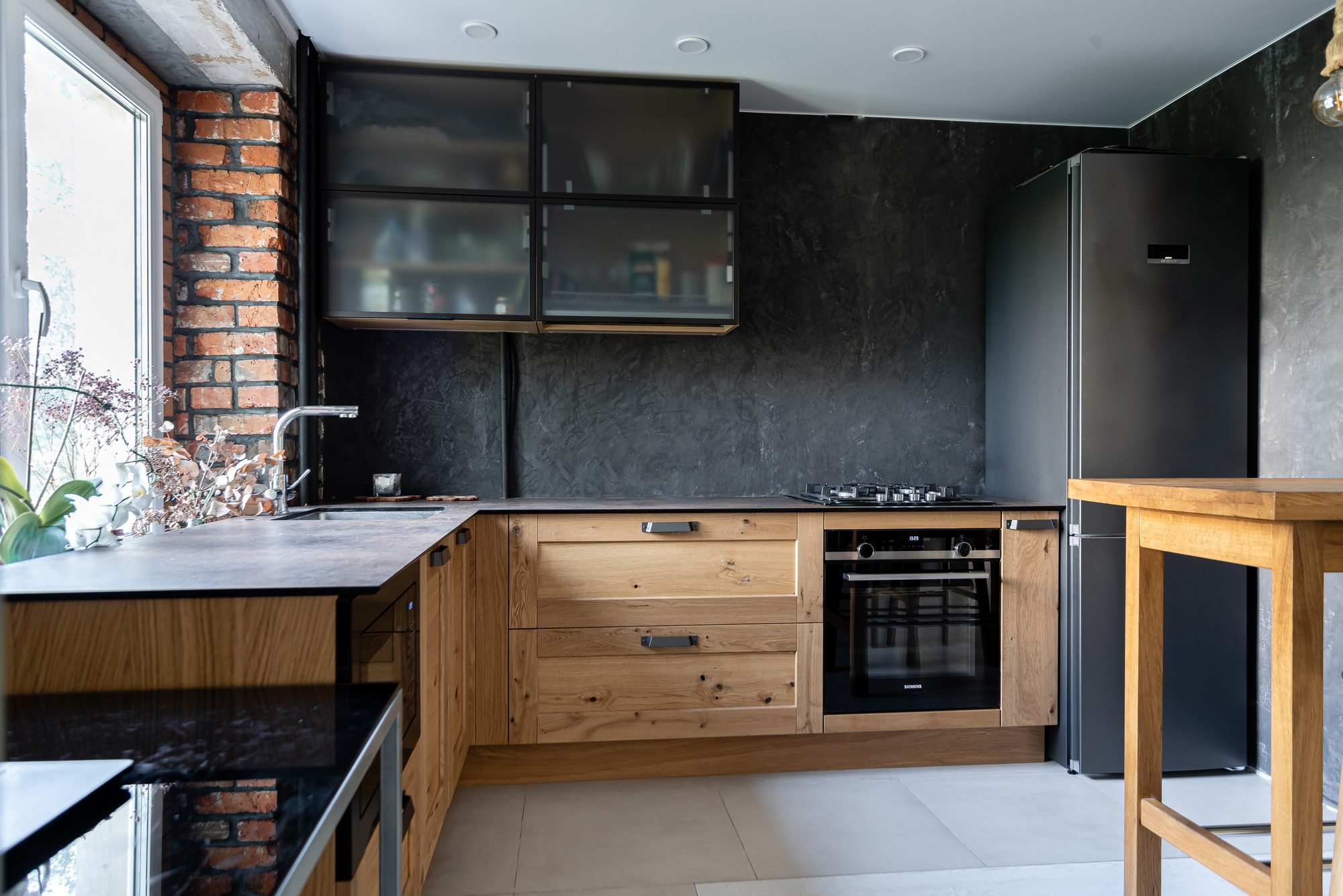 Кухня Дамиана фабрики GeosIdeal - фото в интерьере  (ул. Я. Колоса) ★ Кухни на заказ в Воронеже